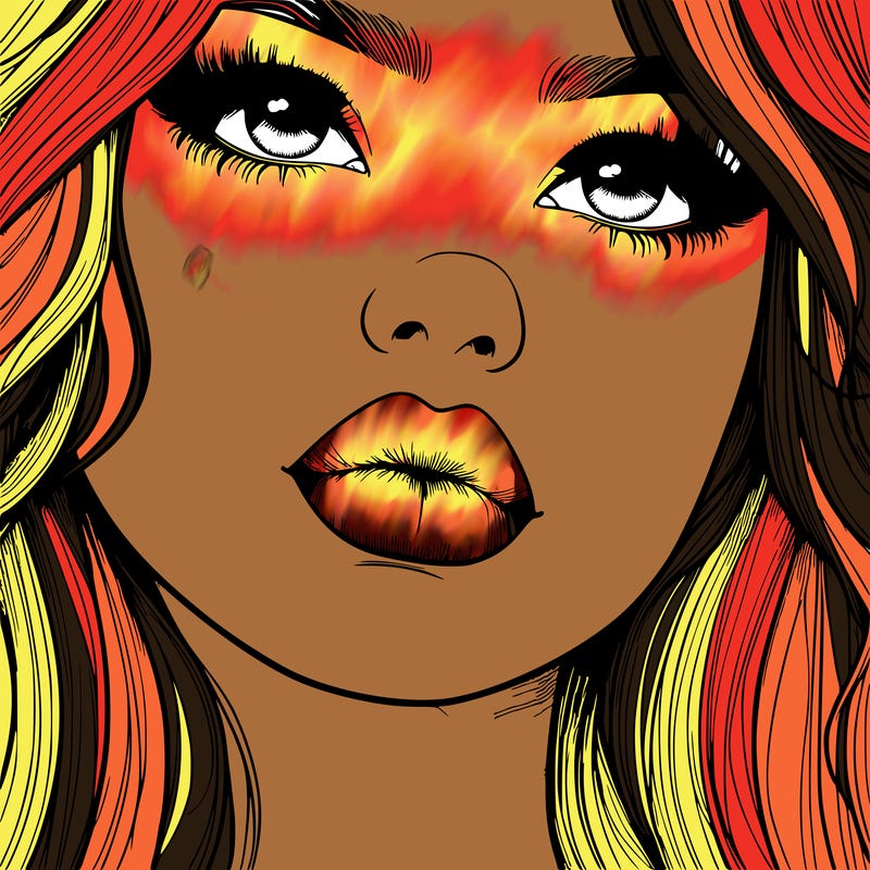 really realistic girl with lips