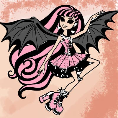 monster high draculora flying