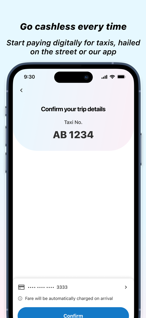 DASH: HK's Main Taxi App - DASH app interface showing trip details confirmation and digital payment options for a Hong Kong taxi