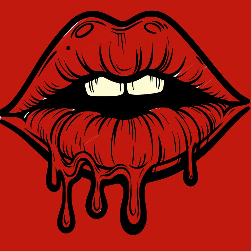 lips that look realistic and drip