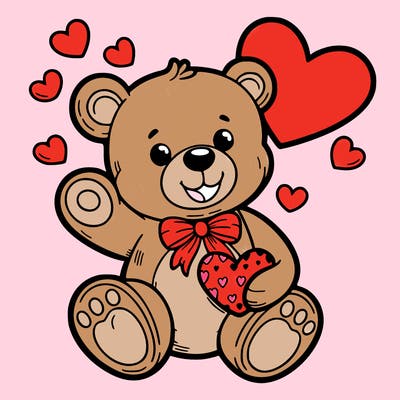 a valentine's day teddy bear