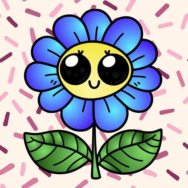 flower with eyes