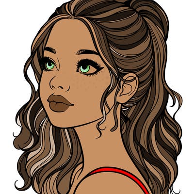 beautiful realistic girl