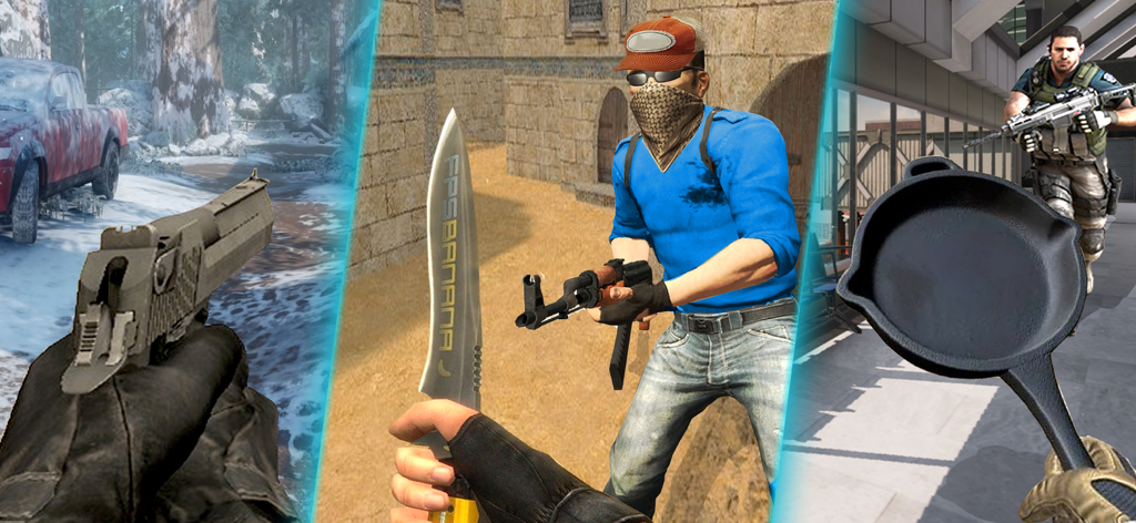 Anti Terrorist Shooting Game - Perspectiva en primera persona de varias armas en la jugabilidad del Juego de Disparos Antiterrorista