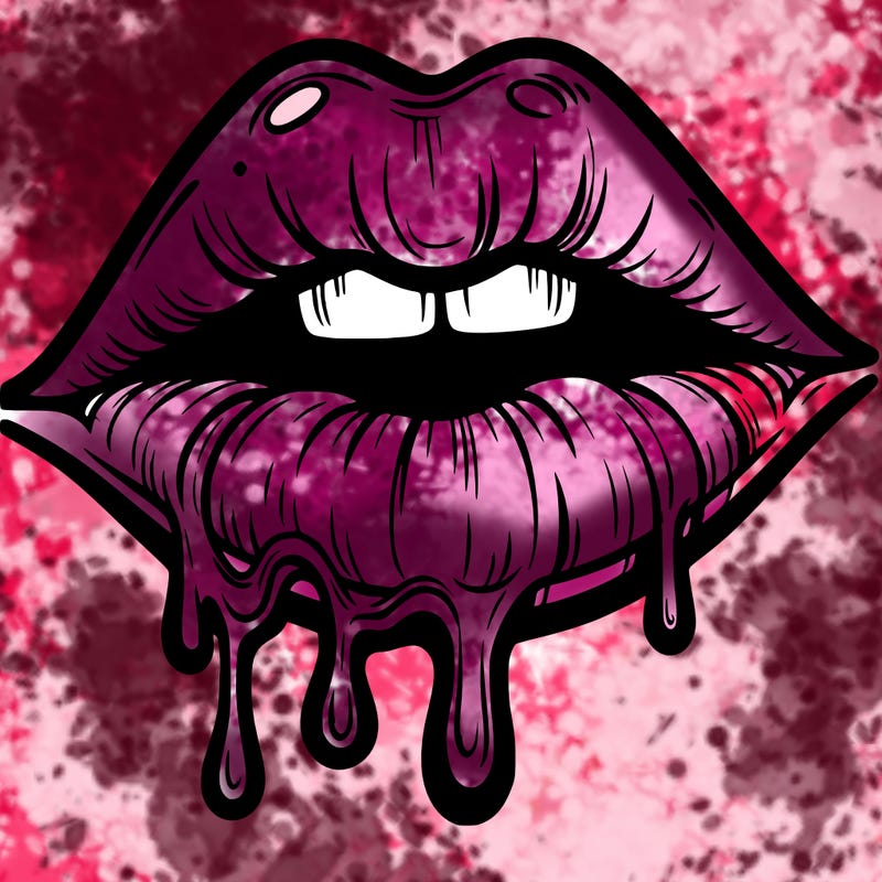 lips that look realistic and drip