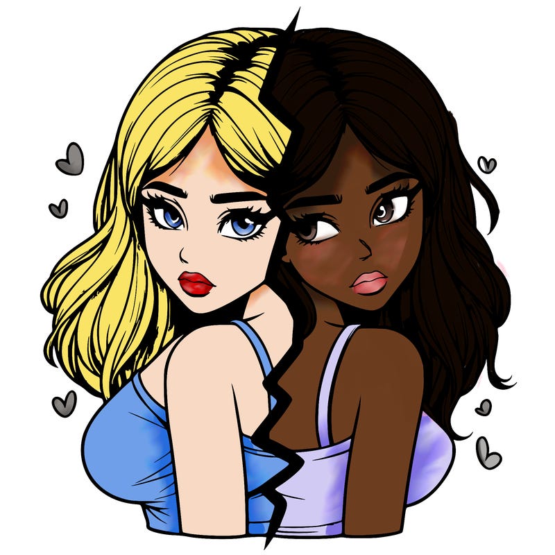 realistic girl split