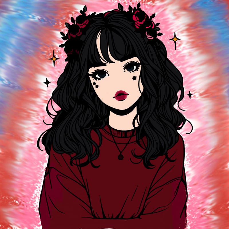 aesthetic girl realistic