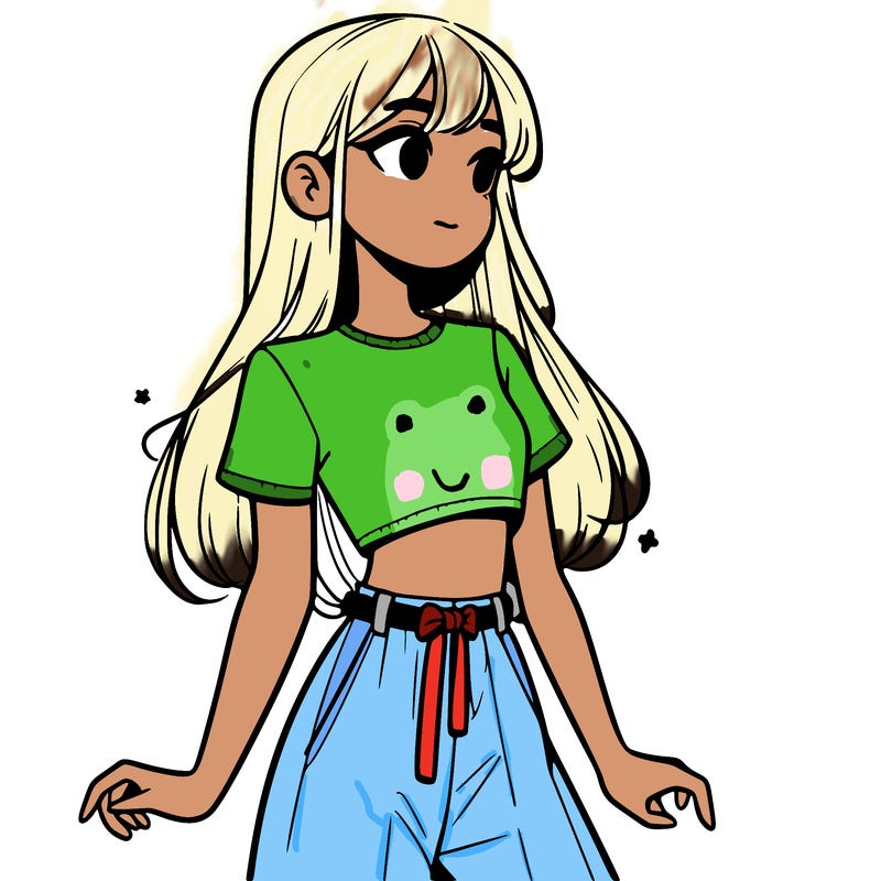 girl in a cute crop top