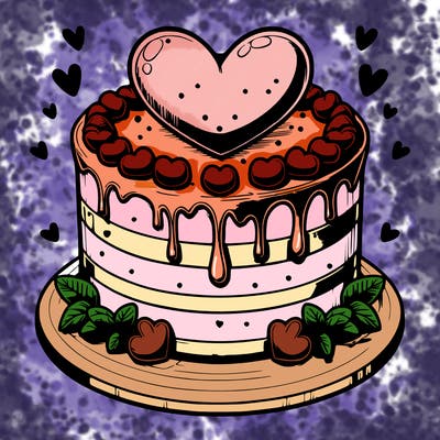 realistic heart cake