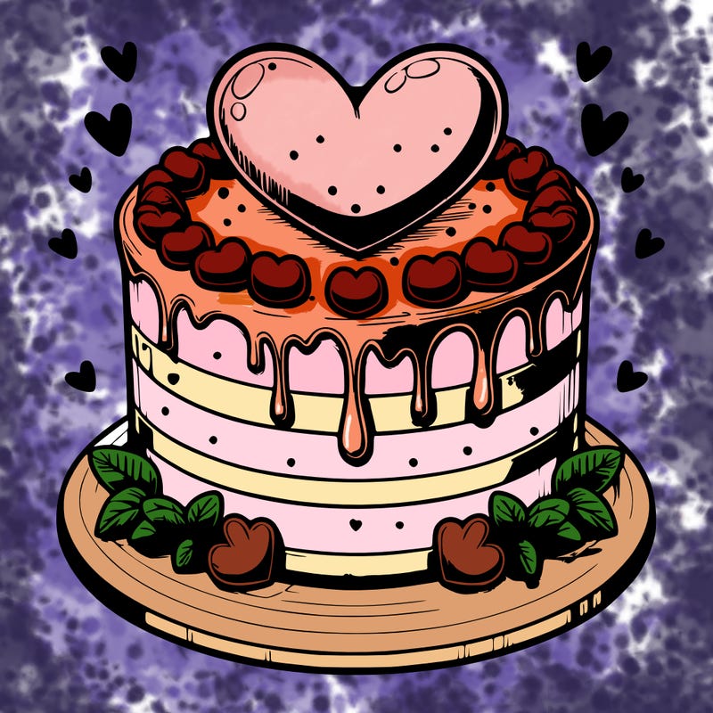 realistic heart cake