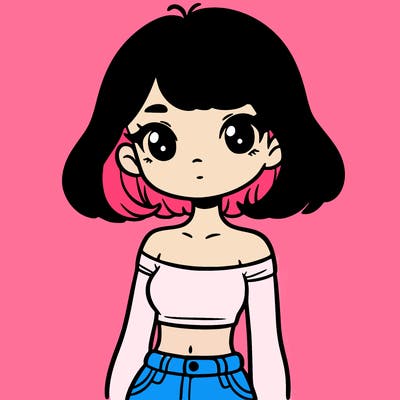 girl in a cute crop top