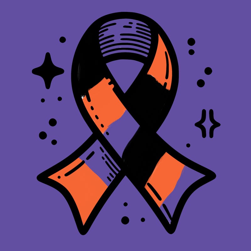 ribbon symbol of national breast cancer awareness month