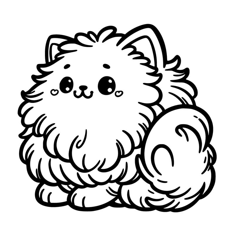 fluffy cat