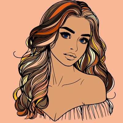 beautiful realistic girl