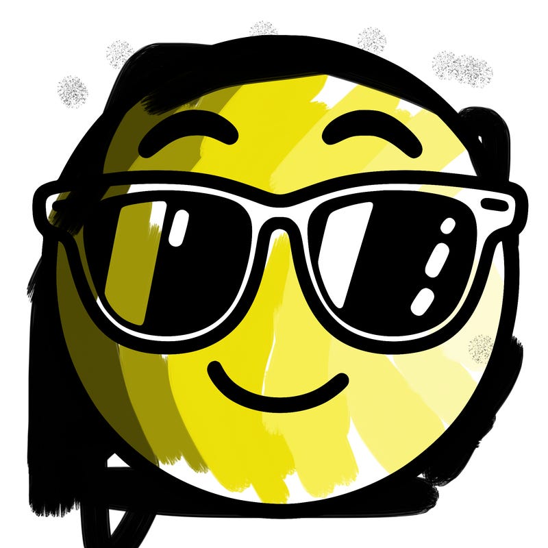 emoji with sunglasses