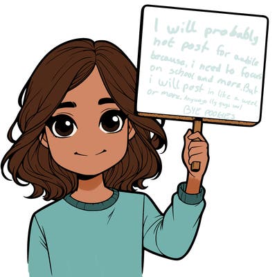 realistic girl holding up a sign