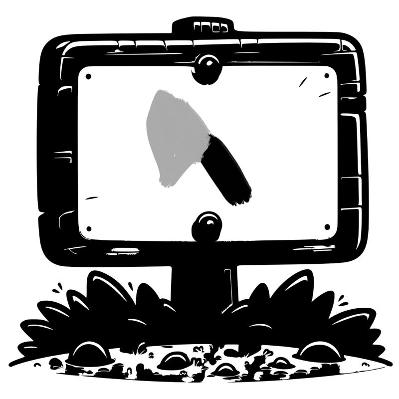 blank sign