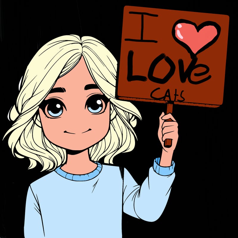 realistic girl holding up a sign