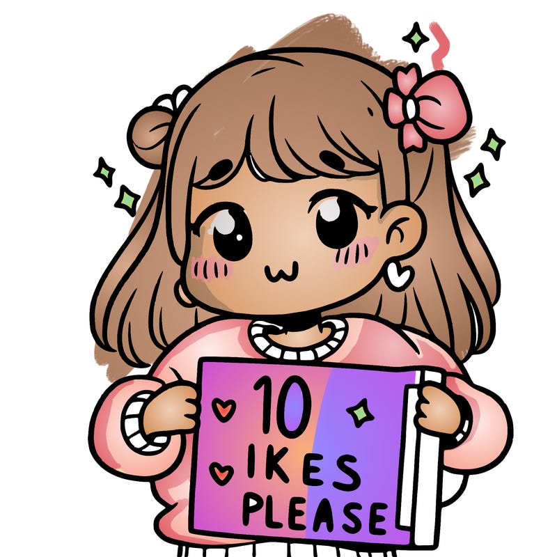 girl holding a sign that says 10 likes please