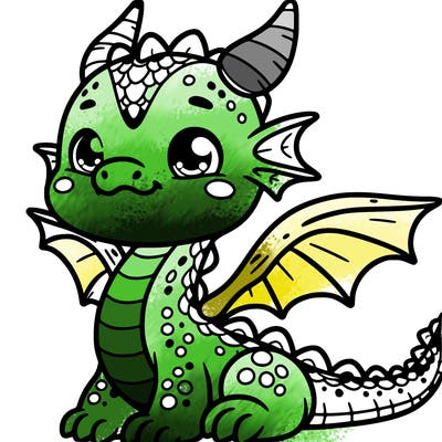 cute baby dragon