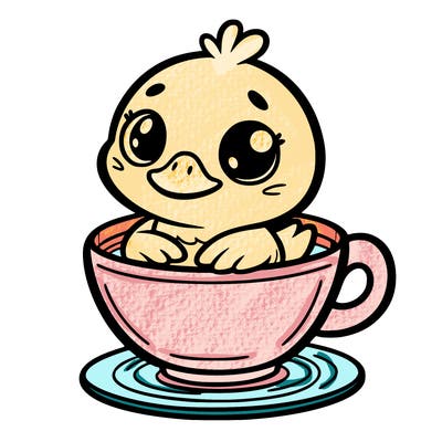 duck in a cup