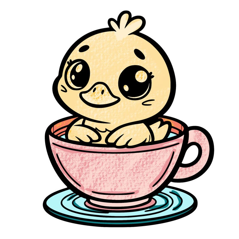 duck in a cup