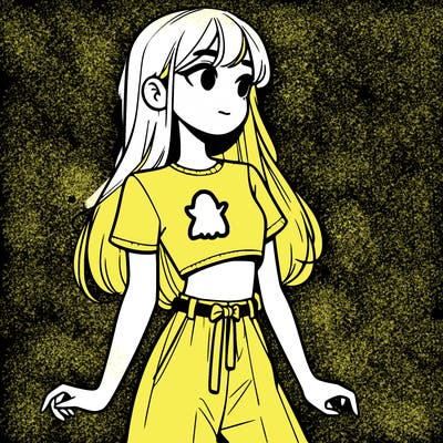 girl in a cute crop top