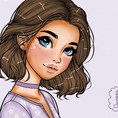 beautiful realistic girl