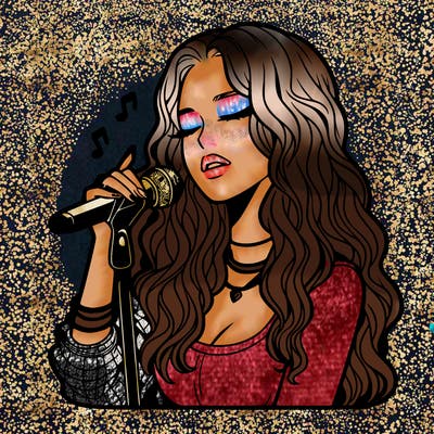 realistic female singer