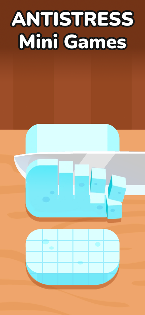 Antistress Games: Fidget Toys - A satisfying soap cutting mini game from the Antistress Games app.