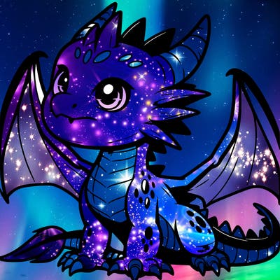 fierce baby night dragon