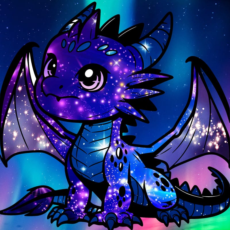 fierce baby night dragon