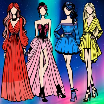 fashion models dresses