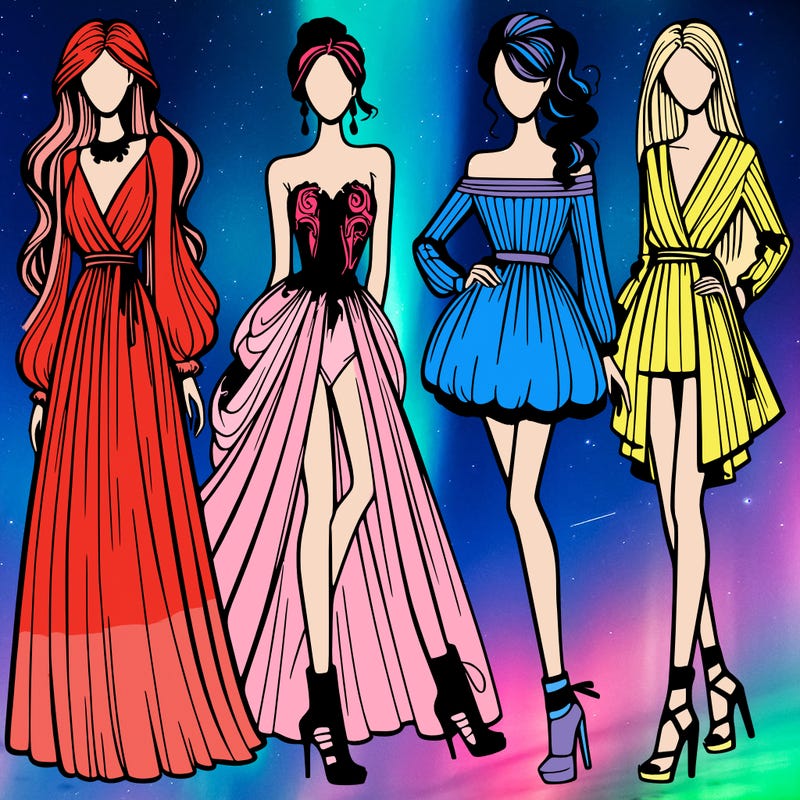 fashion models dresses
