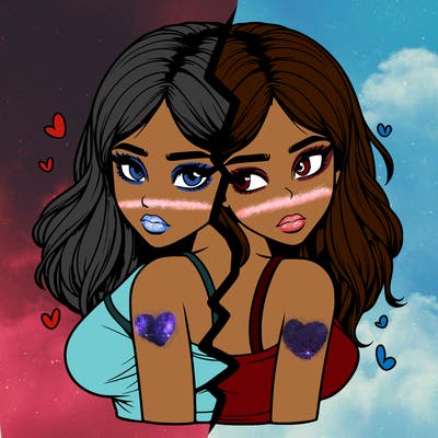 realistic girl split