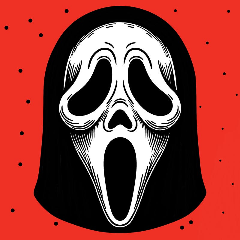 detailed ghostface mask