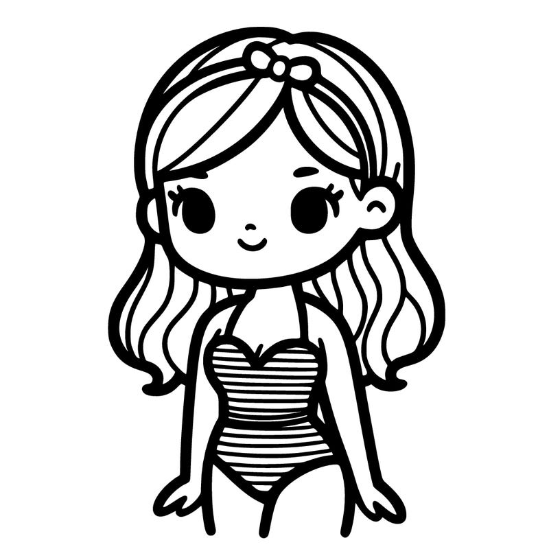 girl in swimming suit