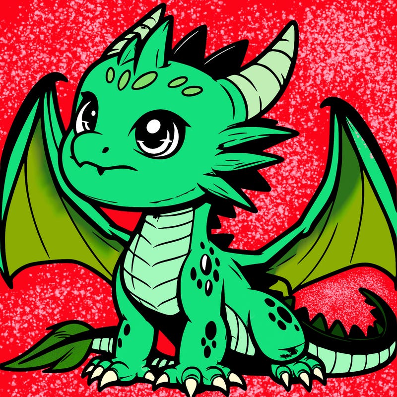 fierce baby night dragon