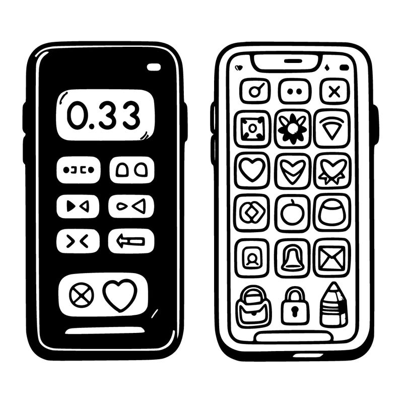 a phone with apps on it