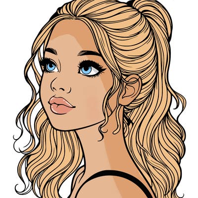 beautiful realistic girl