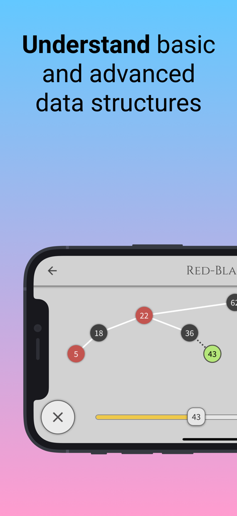 Interactive tree data structure visualization in the VisiGrab algorithm learning app