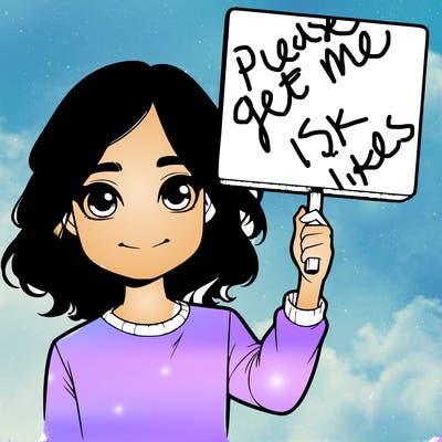 realistic girl holding up a sign