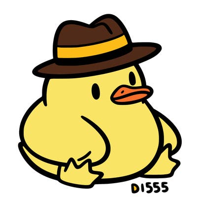aesthetic duck with a hat
