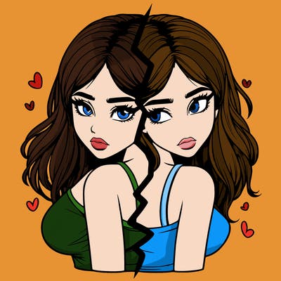 realistic girl split