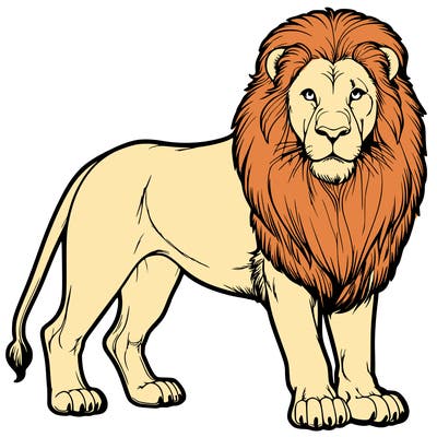 realistic lion