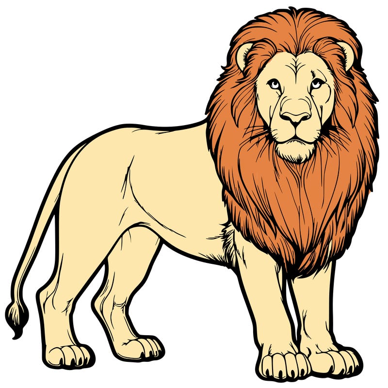 realistic lion