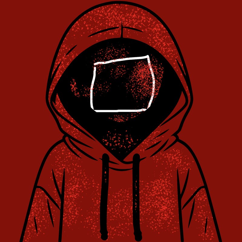 faceless girl in hoodie