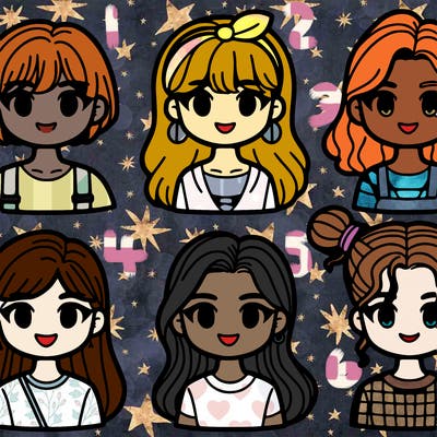 6 girls