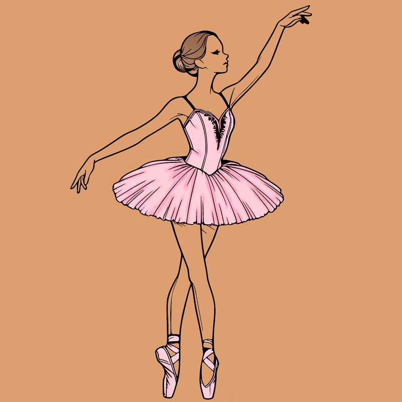 realistic ballerina
