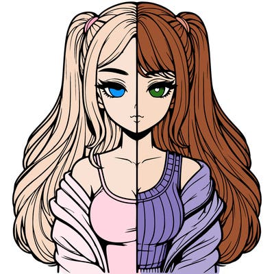 realistic girl split